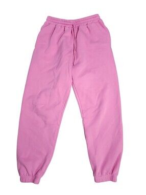 White Fox Pink Drawstring Sweatpants Size Medium